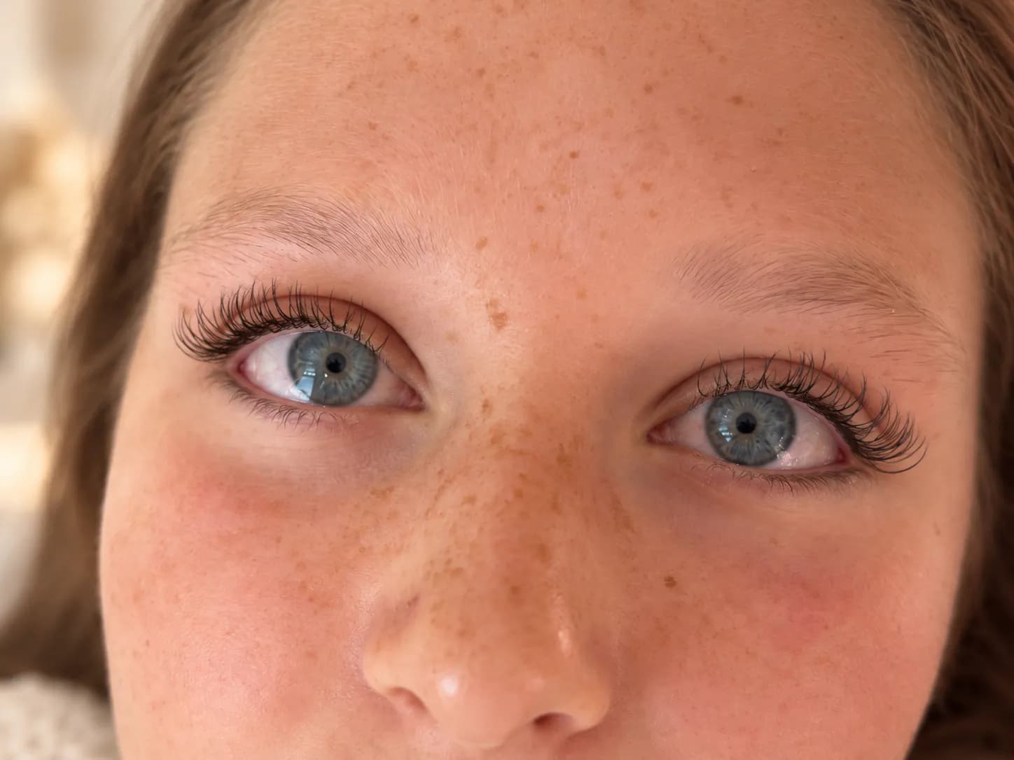 Classic lashes lash extensions close-up